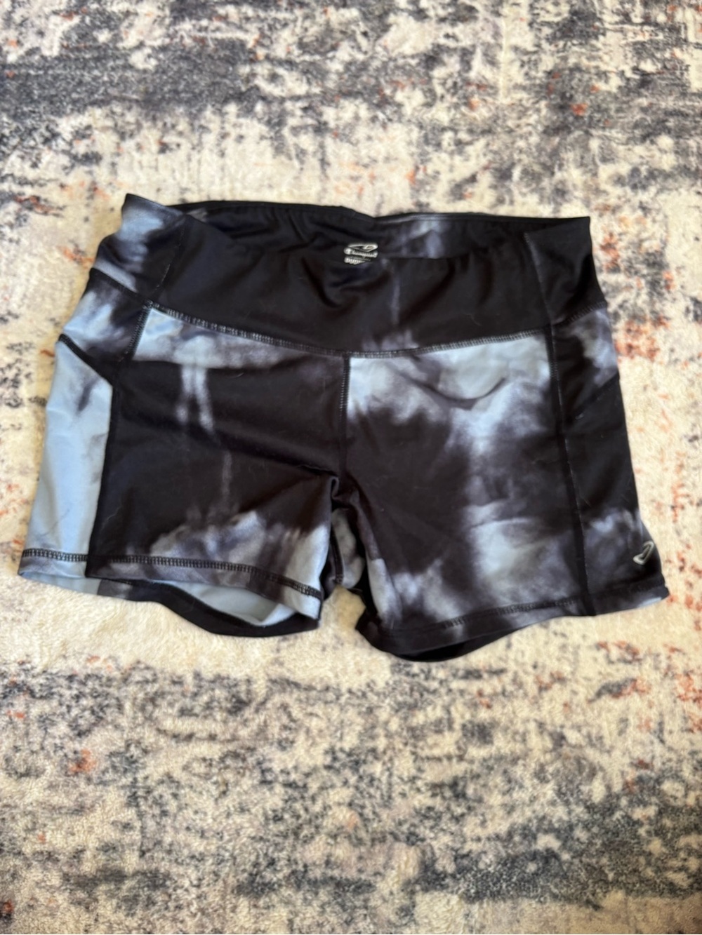 Champion Black Tie-Dye Women's Bike Shorts
